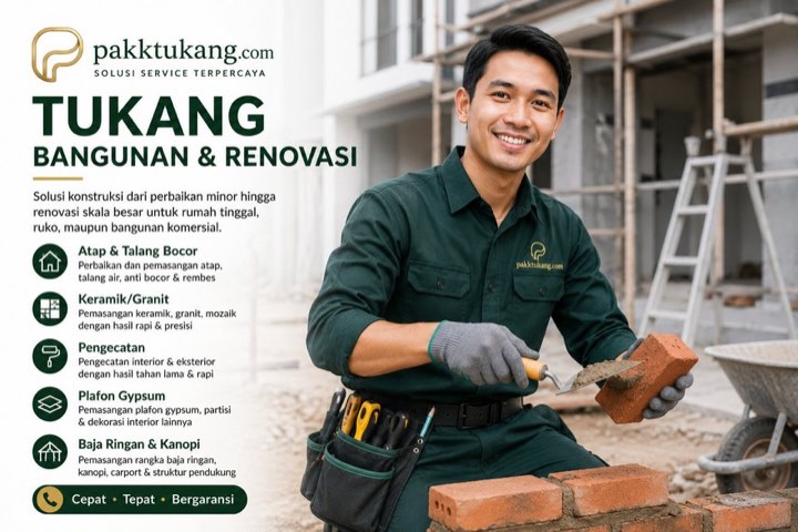 Tukang Bangunan & Renovasi - layanan tukang Pakktukang di Jabodetabek