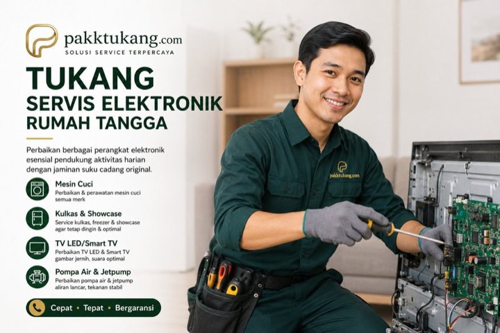 Servis Elektronik Rumah Tangga - layanan tukang Pakktukang di Jabodetabek